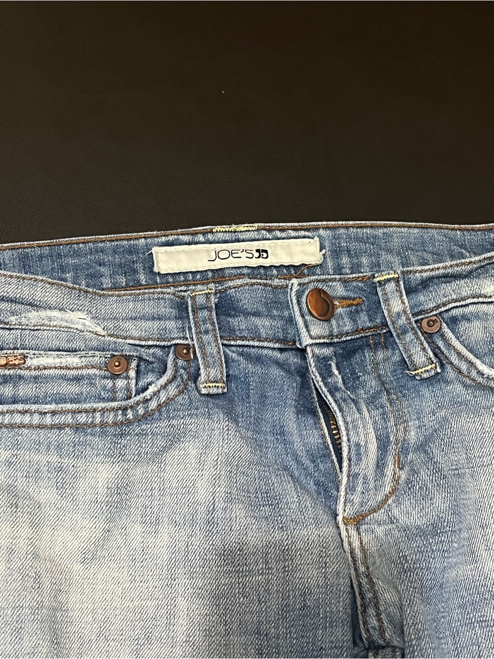 Joe’s Jeans Light Wash Bootcut Raw Hem Denim Jeans Women’s 26